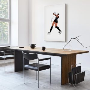 Tableau - Female Volleyball Player Illustration