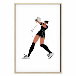 Tableau - Female Volleyball Player Illustration