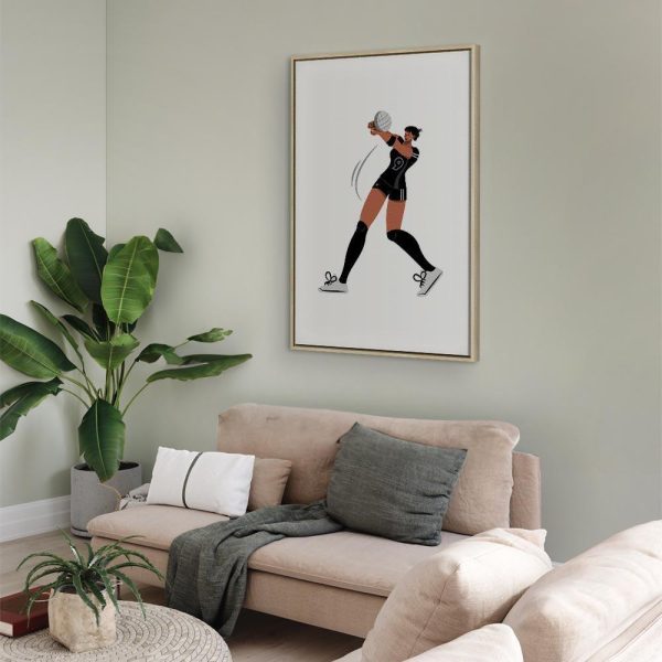 Tableau - Female Volleyball Player Illustration