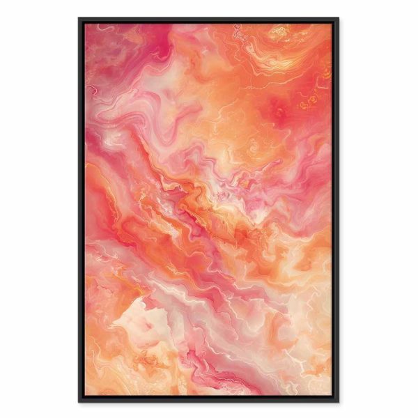 Tableau - Fiery Colors - Dynamic Shapes in Colors of Fire and Pink