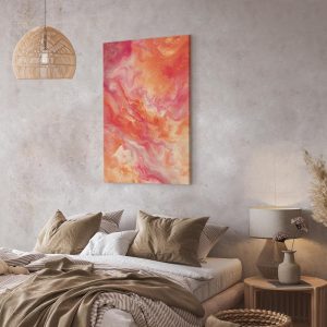 Tableau - Fiery Colors - Dynamic Shapes in Colors of Fire and Pink