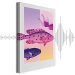 Tableau - Fish in Pastels - Stylized Fish Against Gradient Shapes