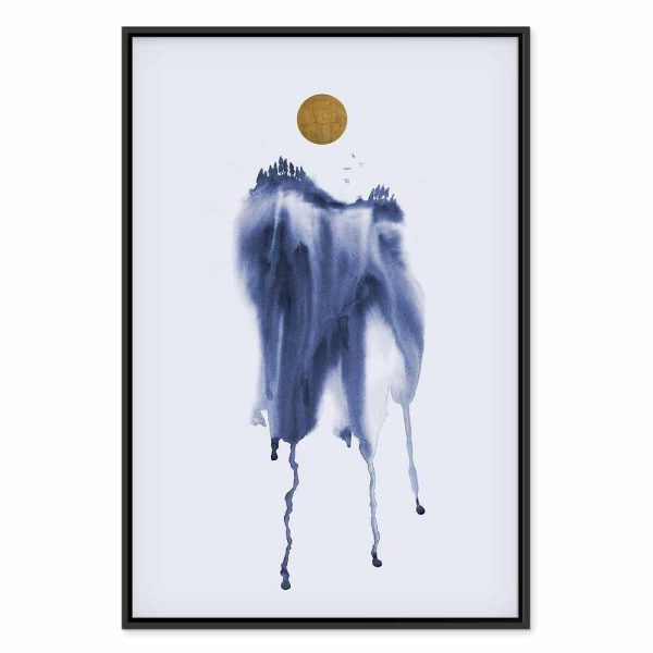 Tableau - Forest in Watercolors (1-part) - Blue Hue Landscape Abstraction