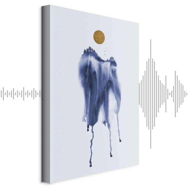 Tableau - Forest in Watercolors (1-part) - Blue Hue Landscape Abstraction Tableau - Forest in Watercolors (1-part) - Blue Hue Landscape Abstraction