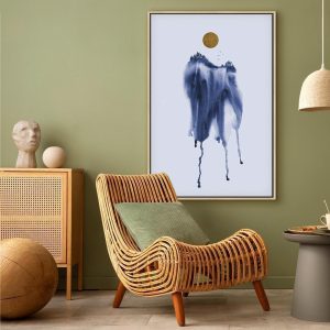 Tableau - Forest in Watercolors (1-part) - Blue Hue Landscape Abstraction