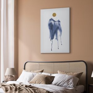 Tableau - Forest in Watercolors (1-part) - Blue Hue Landscape Abstraction