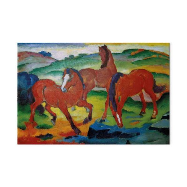 Tableau - Franz Marc – The Red Horses (Grazing Horses IV)