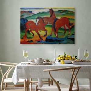 Tableau - Franz Marc – The Red Horses (Grazing Horses IV)