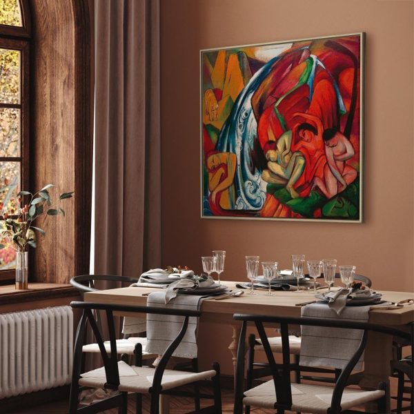 Tableau - Franz Marc – The waterfall (Women under a waterfall)