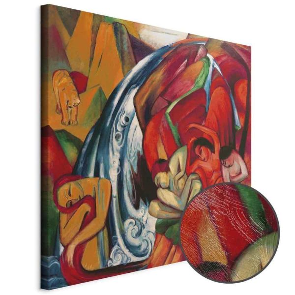 Tableau - Franz Marc – The waterfall (Women under a waterfall)