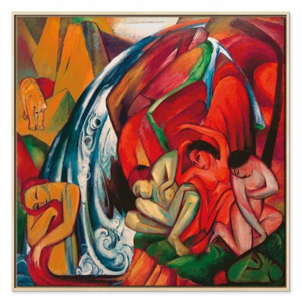 Tableau - Franz Marc – The waterfall (Women under a waterfall)