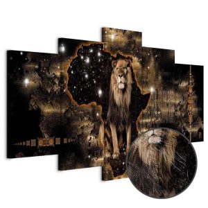 Tableau - Golden Lion (5 Parts) Wide