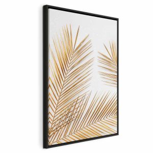 Tableau - Golden Palm Leaves (1 Part) Vertical