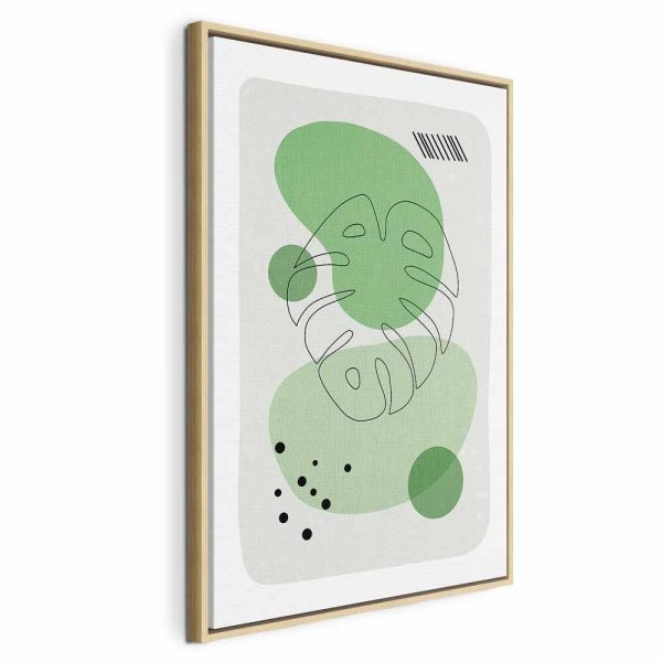 Tableau - Green Aesthetics of Monstera (1 Part) Vertical