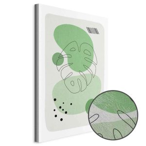 Tableau - Green Aesthetics of Monstera (1 Part) Vertical