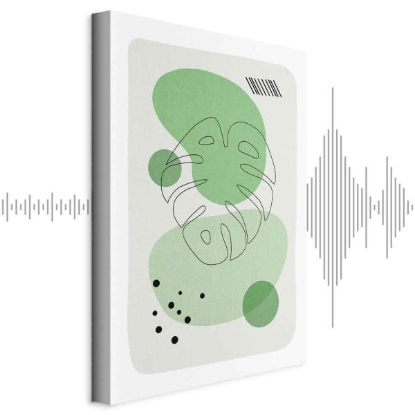 Tableau - Green Aesthetics of Monstera (1 Part) Vertical Tableau - Green Aesthetics of Monstera (1 Part) Vertical