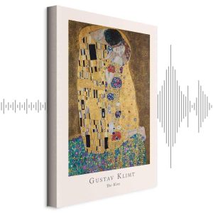 Tableau - Gustav Klimt - The Kiss (1 Part) Vertical