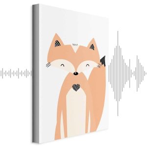 Tableau - Happy Fox (1 Part) Vertical