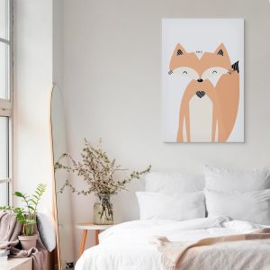 Tableau - Happy Fox (1 Part) Vertical