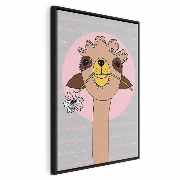Tableau - Happy Llama (1 Part) Vertical