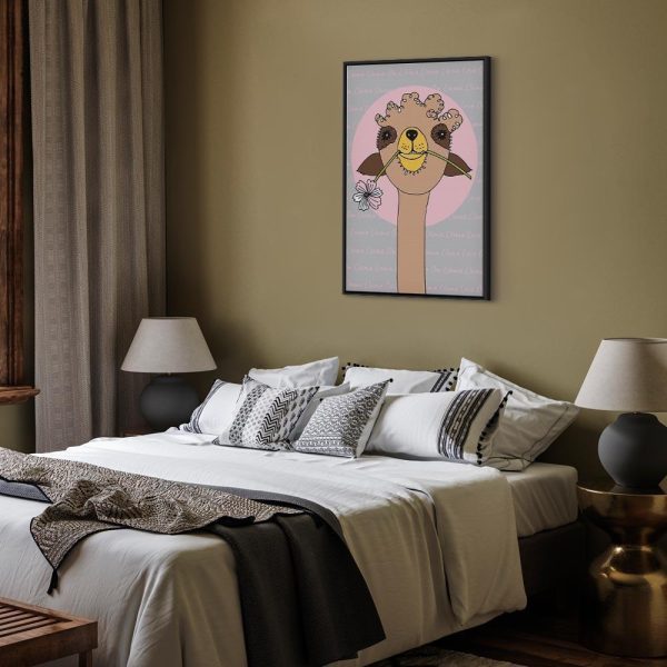 Tableau - Happy Llama (1 Part) Vertical