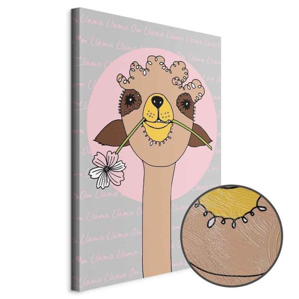 Tableau - Happy Llama (1 Part) Vertical