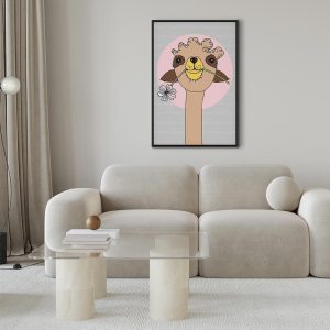 Tableau - Happy Llama (1 Part) Vertical