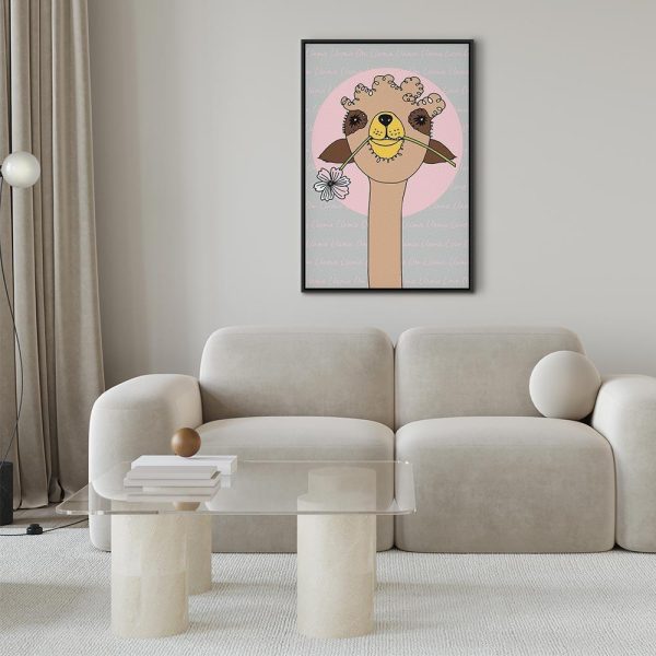 Tableau - Happy Llama (1 Part) Vertical