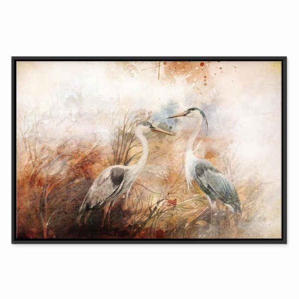 Tableau - Herons on the Hunt (1 Part) Wide