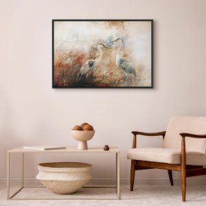 Tableau - Herons on the Hunt (1 Part) Wide