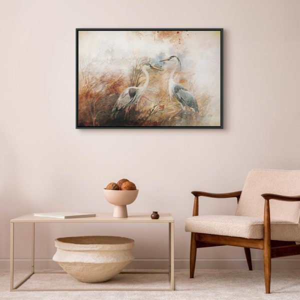 Tableau - Herons on the Hunt (1 Part) Wide