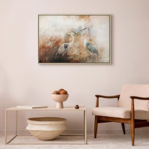 Tableau - Herons on the Hunt (1 Part) Wide