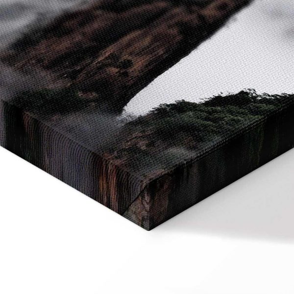 Tableau - High Mountains in Mist (1-part) - Landscape of Clouds Amid Rocks