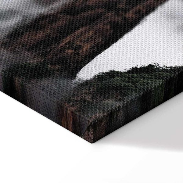 Tableau - High Mountains in Mist (1-part) - Landscape of Clouds Amid Rocks