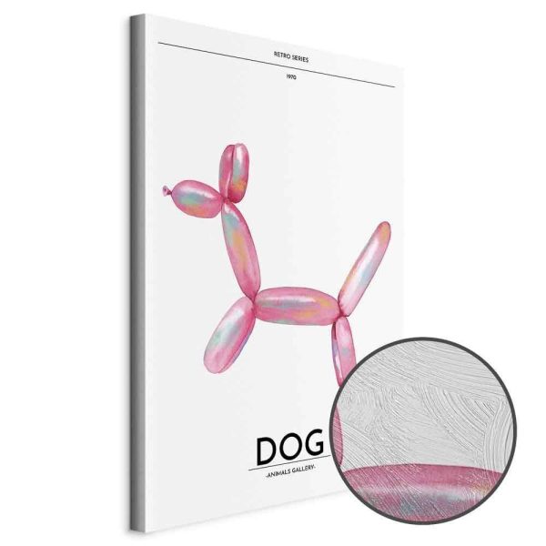 Tableau - Holo-Dog - Colorful Dog in Retro Style