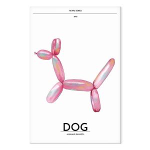 Tableau - Holo-Dog - Colorful Dog in Retro Style