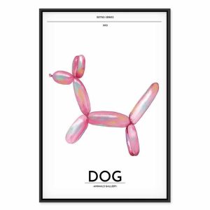 Tableau - Holo-Dog - Colorful Dog in Retro Style