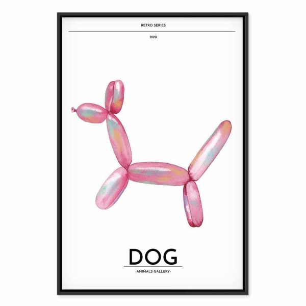 Tableau - Holo-Dog - Colorful Dog in Retro Style