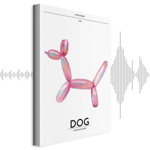 Tableau - Holo-Dog - Colorful Dog in Retro Style