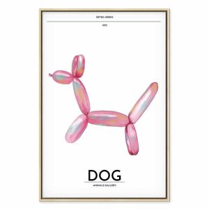 Tableau - Holo-Dog - Colorful Dog in Retro Style