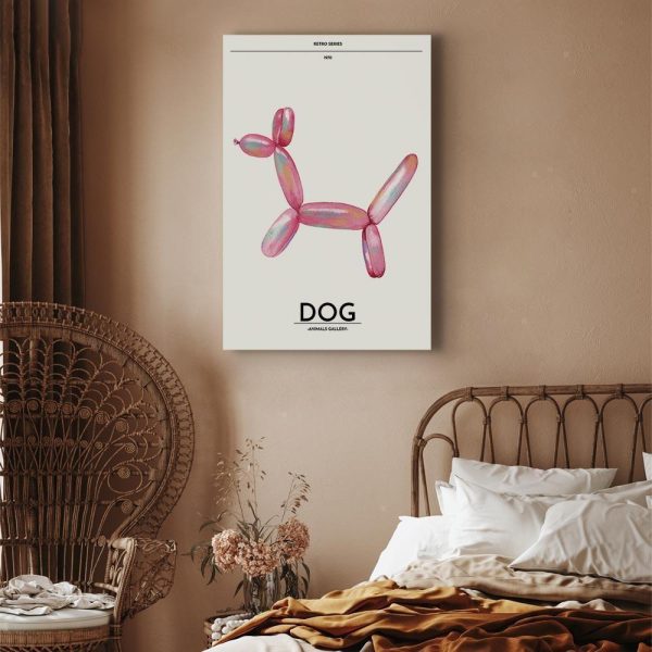 Tableau - Holo-Dog - Colorful Dog in Retro Style