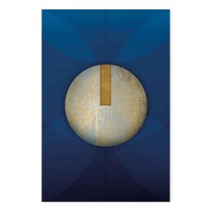 Tableau - In the Shadow of Classic Blue (1-part) - Golden Circle in Abstraction