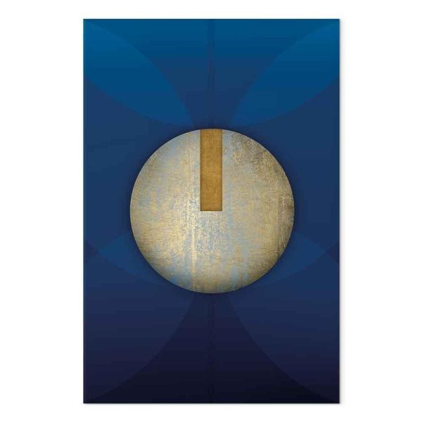 Tableau - In the Shadow of Classic Blue (1-part) - Golden Circle in Abstraction