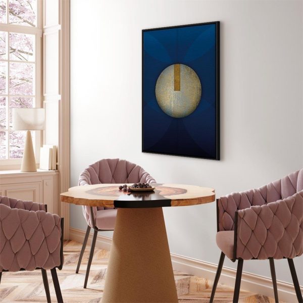 Tableau - In the Shadow of Classic Blue (1-part) - Golden Circle in Abstraction