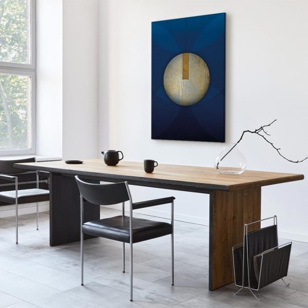 Tableau - In the Shadow of Classic Blue (1-part) - Golden Circle in Abstraction