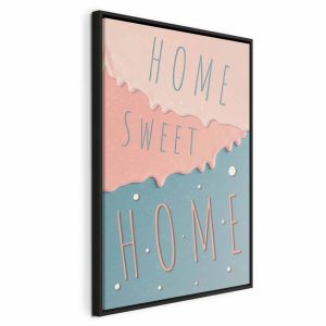 Tableau - Inscriptions: Home Sweet Home (1 Part) Vertical
