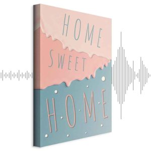 Tableau - Inscriptions: Home Sweet Home (1 Part) Vertical