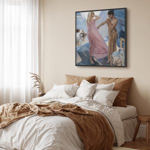 Tableau - Joaquín Sorolla y Bastida – After Bathing, Valencia