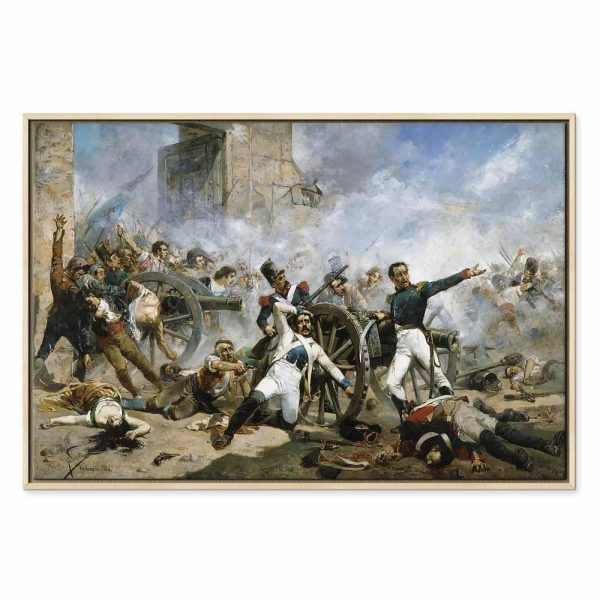 Tableau - Joaquín Sorolla y Bastida – The death of Pedro Velarde y Santillán during the defence of the Monteleon Artillery Barracks