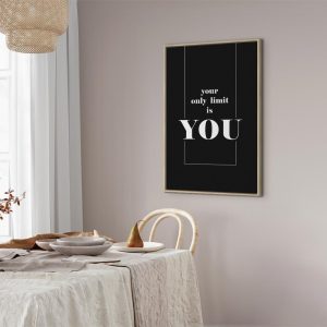 Tableau - Key to Success (1-part) - Black and White English Inscriptions